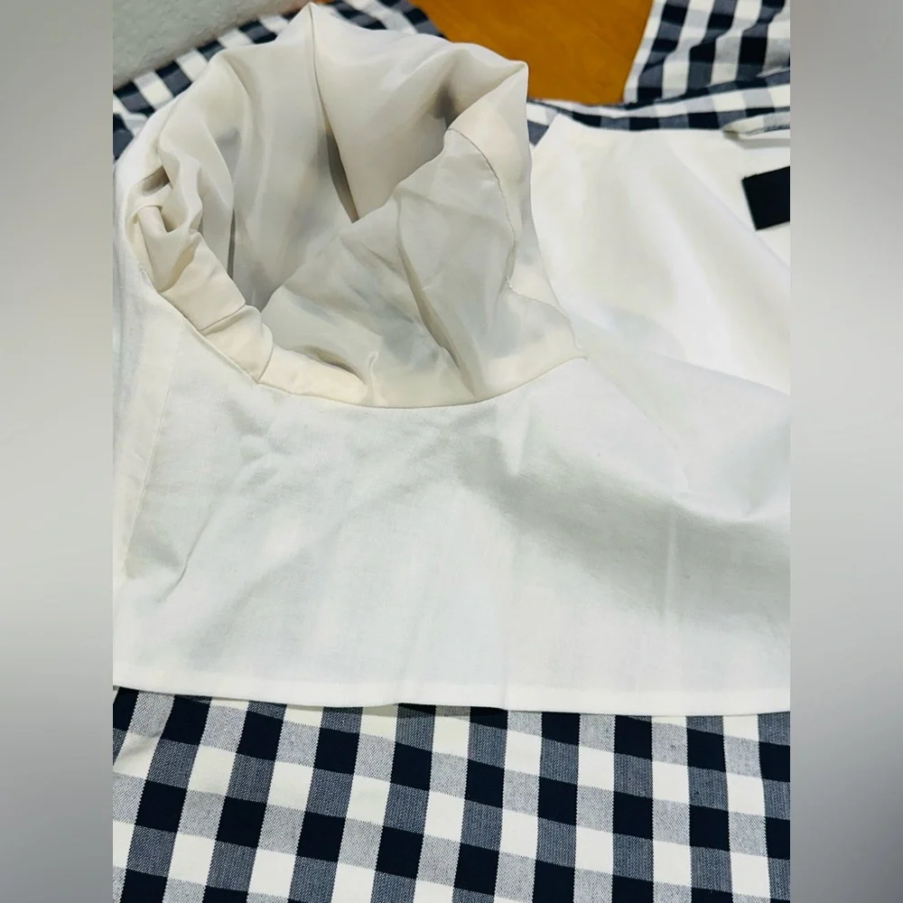 J. Crew Navy & Ivory Jacket Sz 6 - Picture 8 of 12
